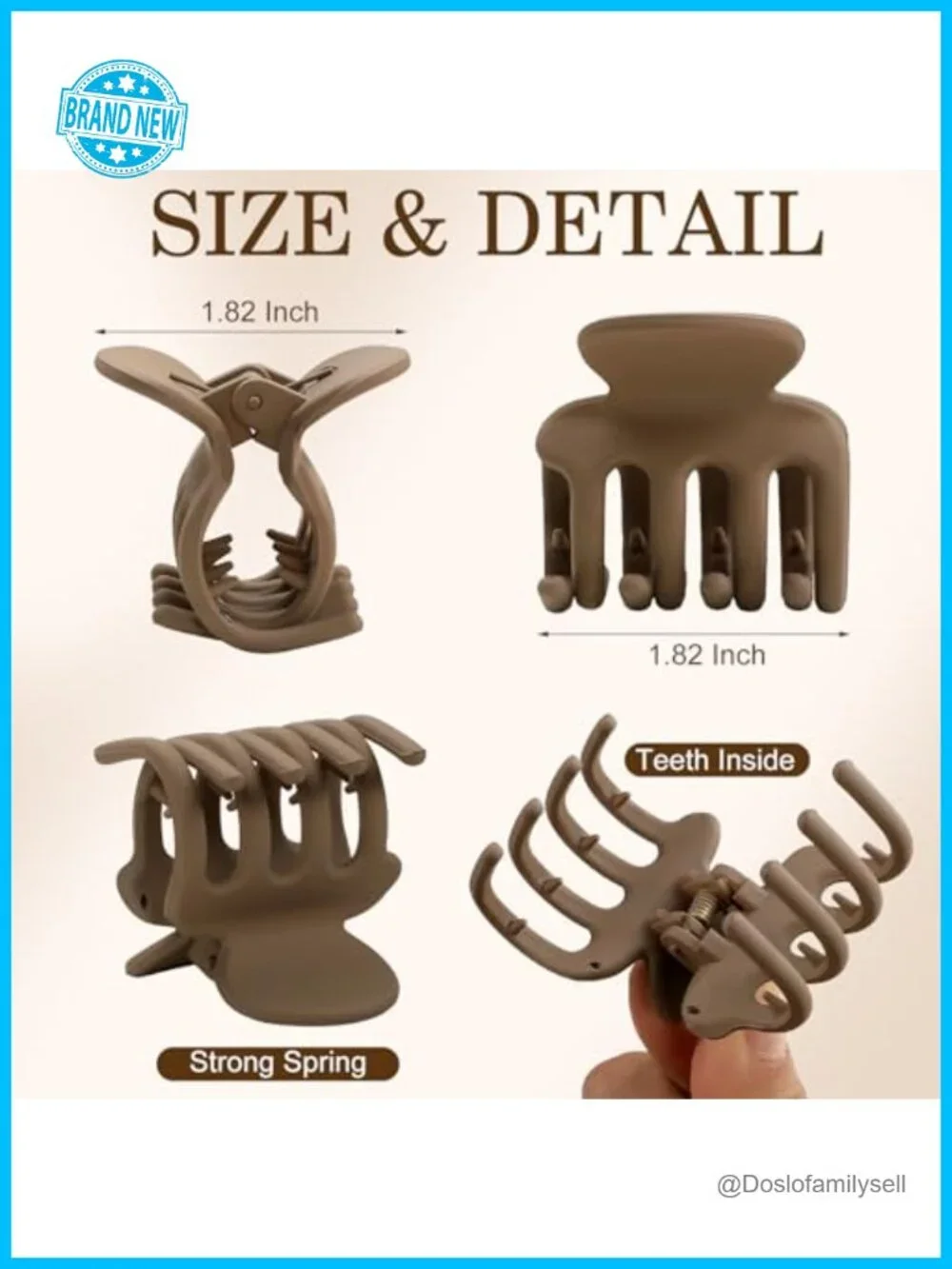 12 Pack Small Claw Clips for Thin and Thick Hair